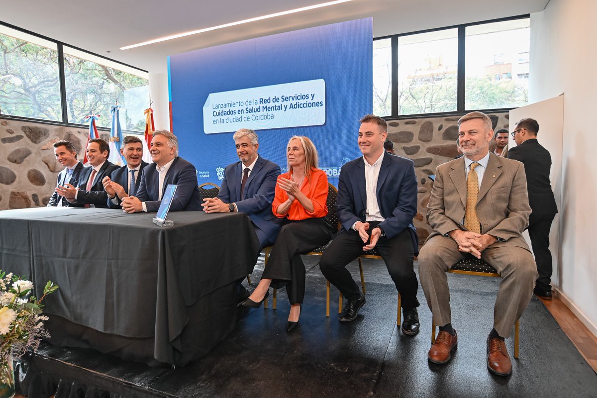 👉🏽 Con la presencia del Gobernador <a href="/MartinLlaryora/">Martín Llaryora</a>, el Intendente <a href="/PasseriniOk/">Daniel Passerini</a>, se realizó la presentación de la Red de Servicios y Cuidados en Salud Mental y Adicciones en nuestra ciudad.