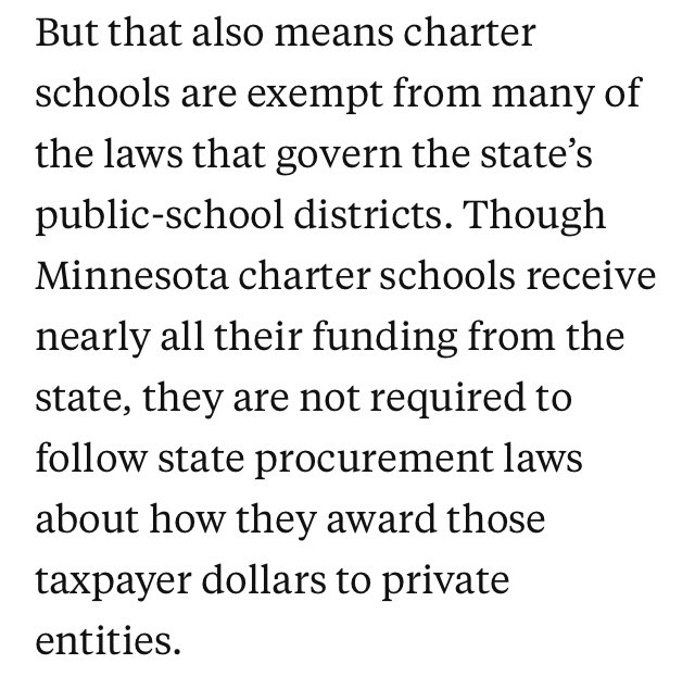 read this text ALOUD. twice. charter schools are a grift. same w/ school vouchers. @bzosiad is the best education reporter in the U.S. read her story now: sahanjournal.com/education/minn…