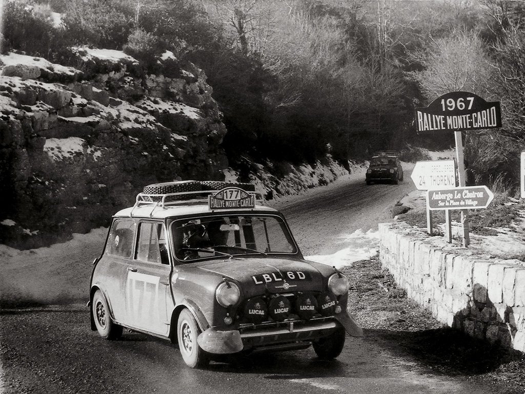 #MiniMonday Montecarlo rally 1967 #Mini Cooper S Rauno Aaltonen - Henry Liddon Winner