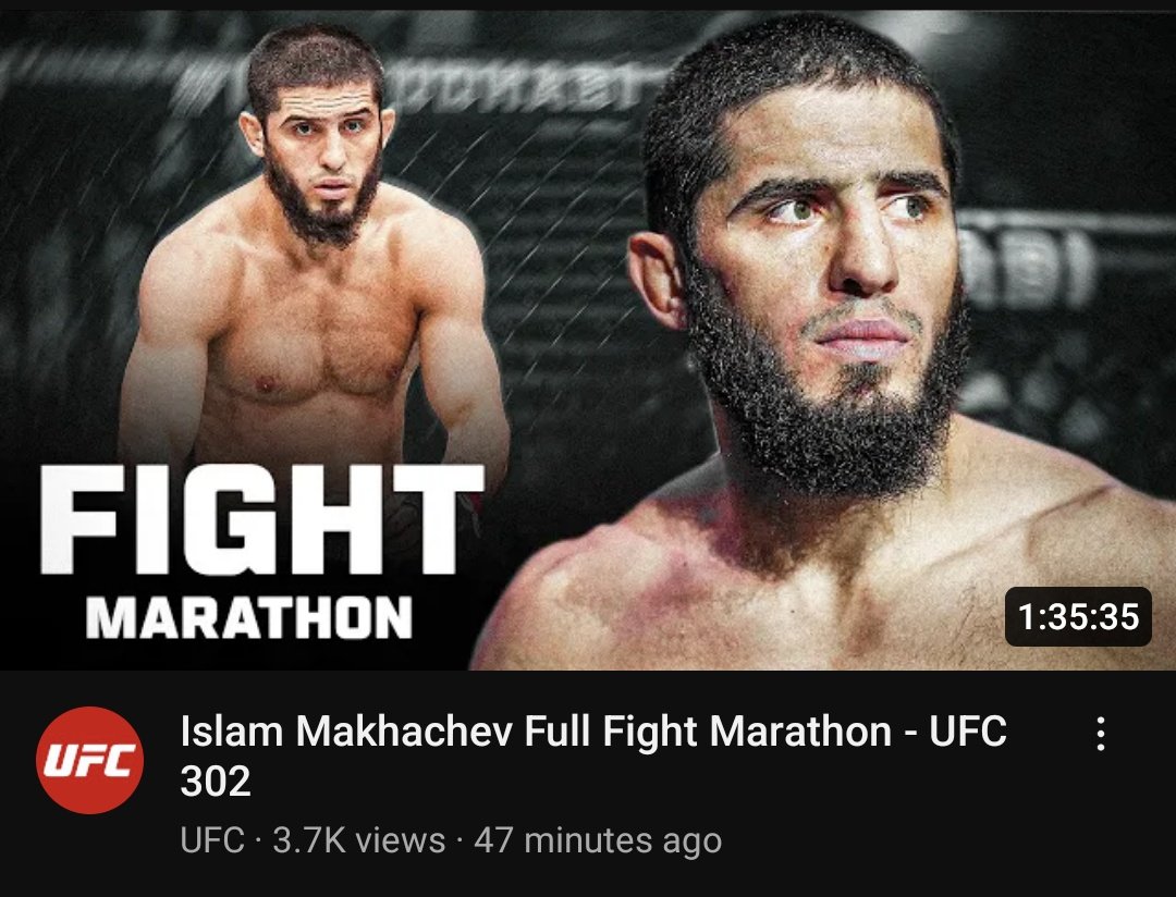 Hello everyone, the UFC just dropped Islam Makhachev Fight Marathon 🔥