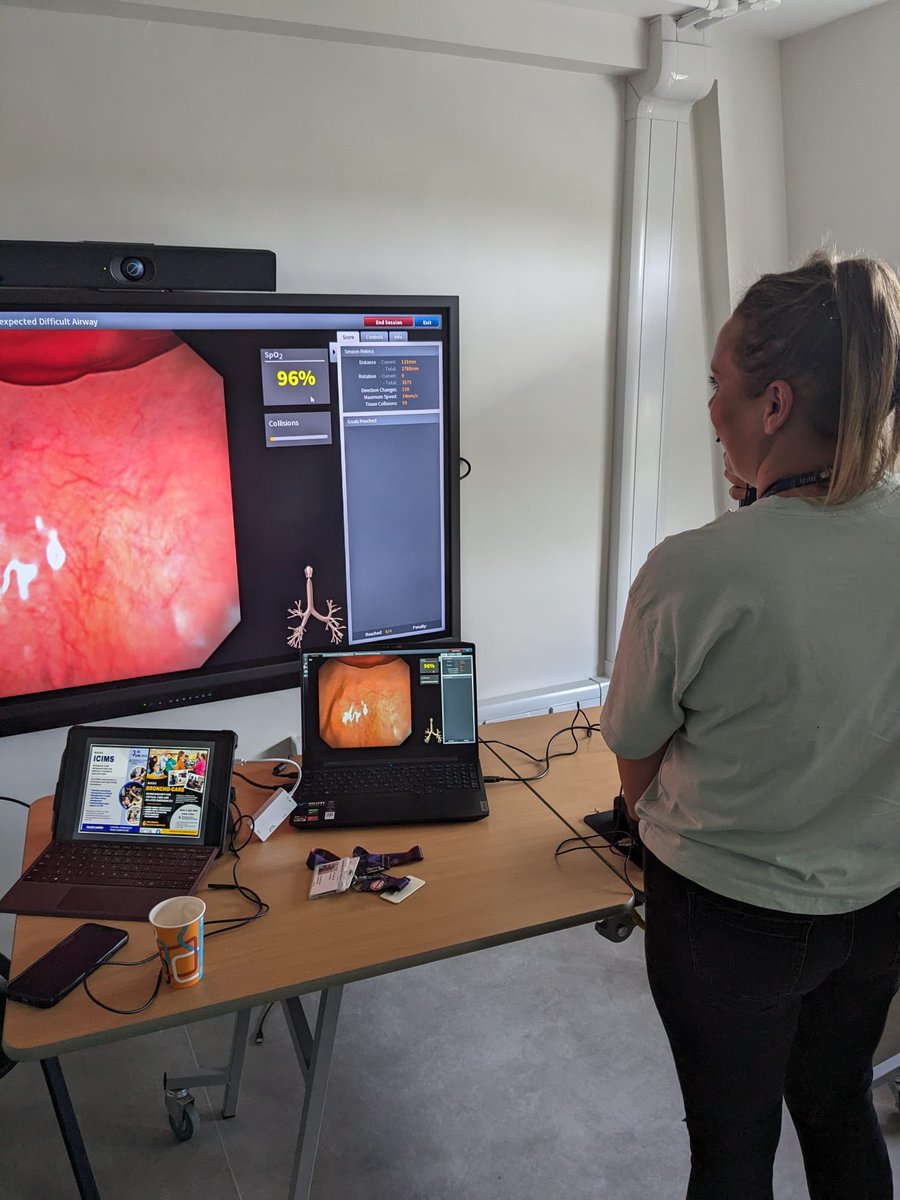 stephstewart_15's tweet photo. What a day! Brilliant #burnssim day @burnsunitBHT. From Burns Emergency Management to having a go at performing an escharotomy & completing a brochoscopy for a inhalation burn. Science is amazing 🩺👩🏼⚕️❤️🩹 #burnsunit #mdt #burnsphysio https://t.co/VJpBEwr5Wp