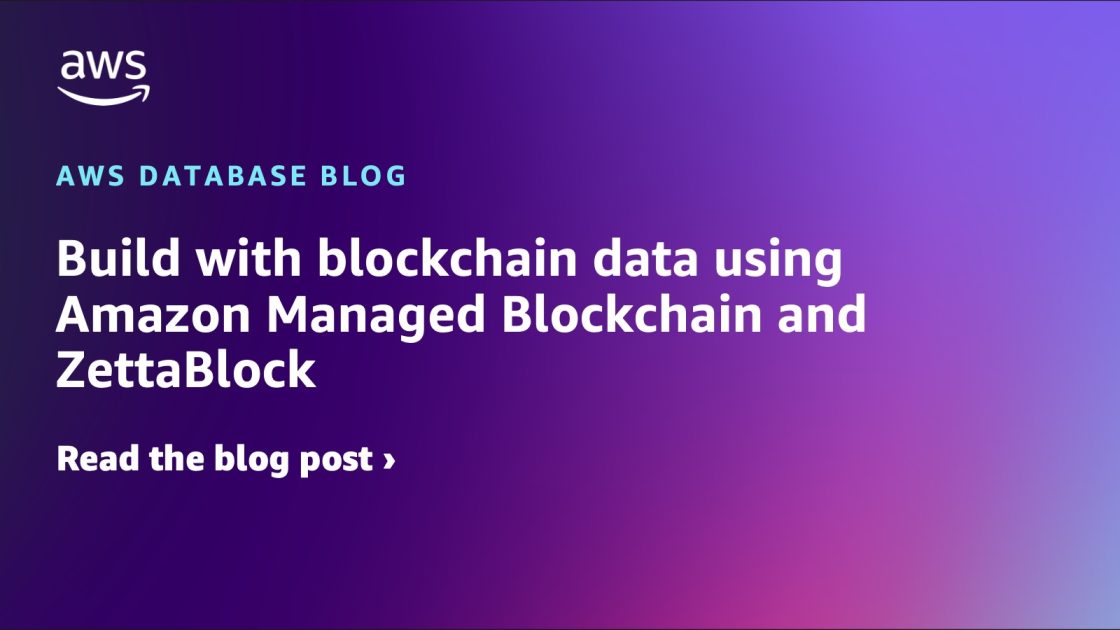 🚀 We're excited to partner with @awscloud to push boundaries in blockchain! The latest #AWS blog explores how Amazon Managed Blockchain & @ZettaBlockHQ are unlocking blockchain's potential through innovative use cases like Web3 user attribution & compliance monitoring. 🫡