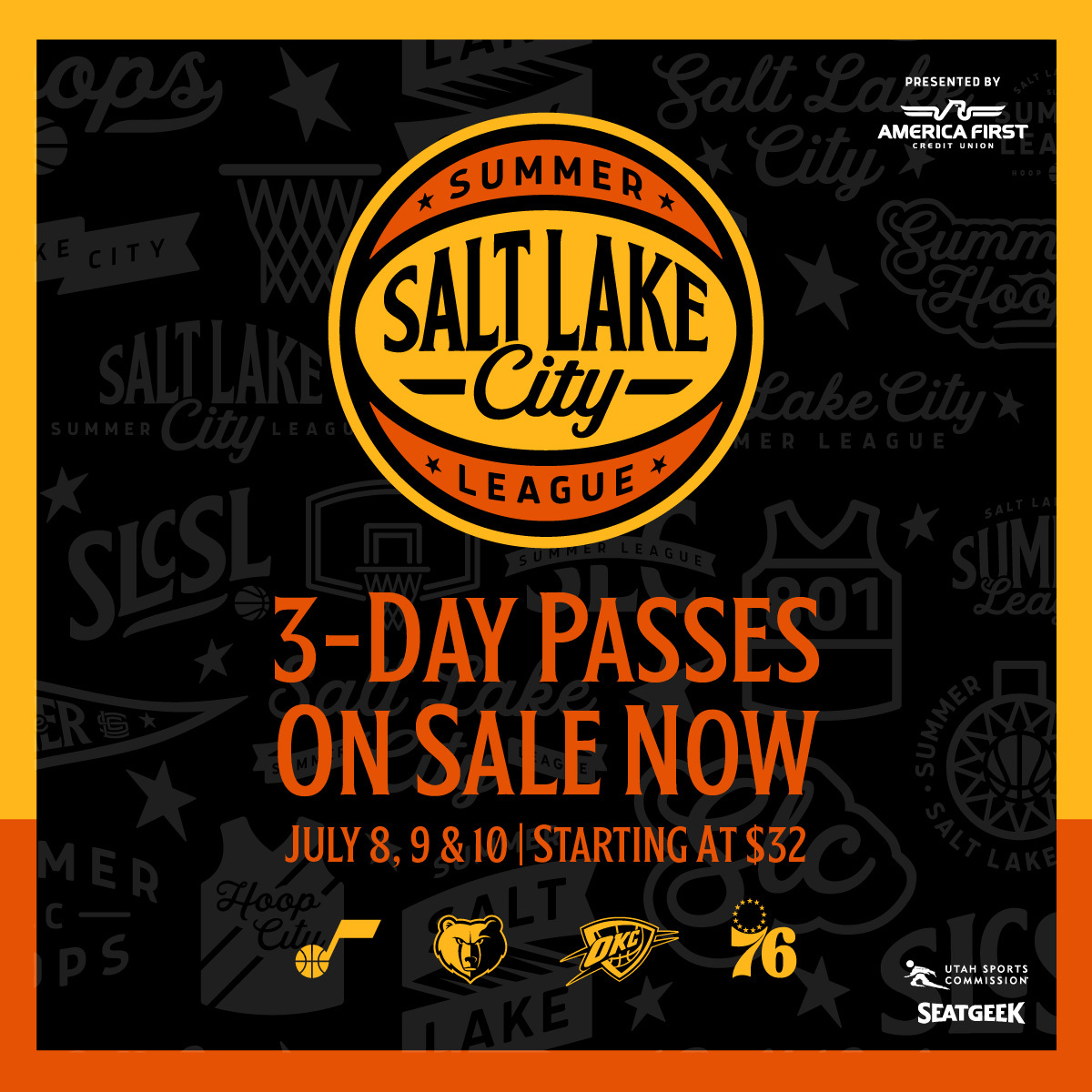 utahjazz's tweet photo. โ๏ธ ๐๐ฎ๐ฆ๐ฆ๐๐ซ ๐๐๐๐ ๐ฎ๐ ๐ข๐ง ๐๐๐ 3-day passes are on sale ๐๐๐ โ๏ธ
A four-team, six-game event, July 8, 9, & 10 at @deltacenter! Get your passes now ๐๏ธ
#SLCSL | @AFCU