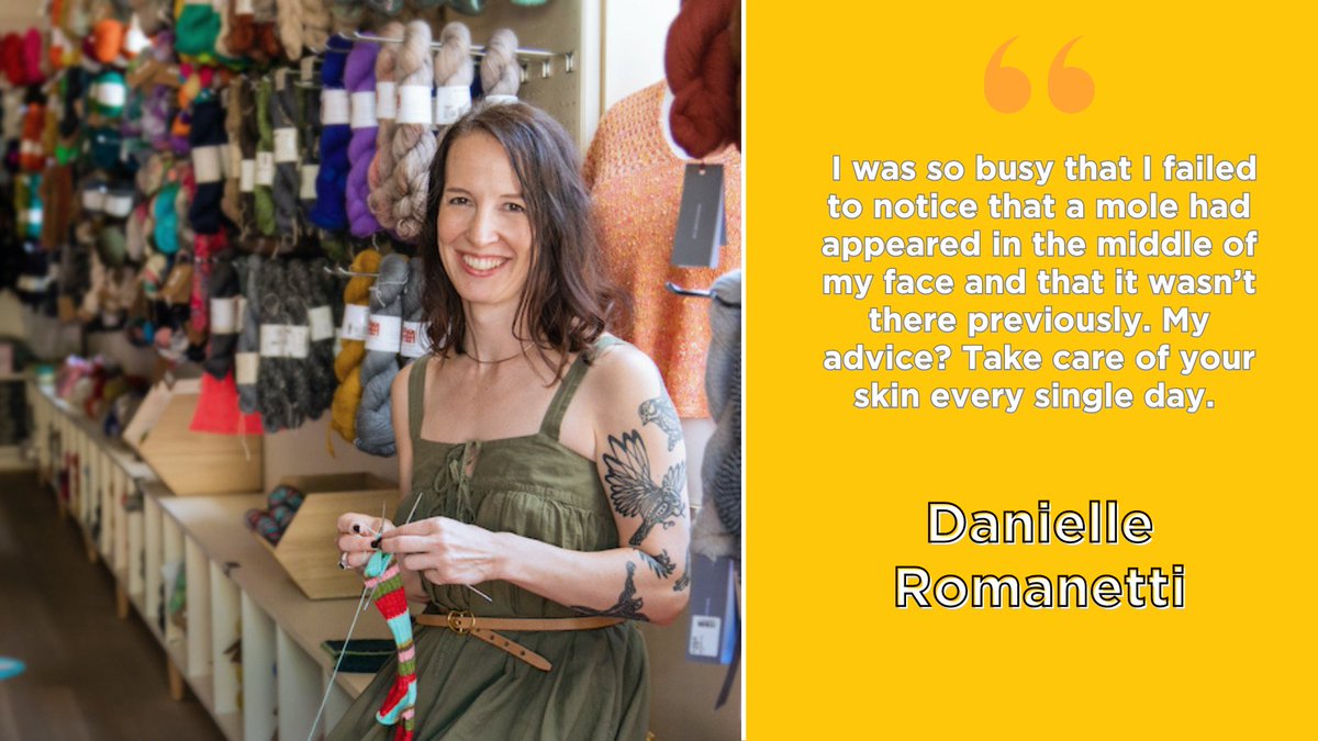 #SkinCancerStories: Danielle Romanetti 💻 Read Danielle’s story: bit.ly/4dlFSSW #BetterOutcomes #CancerPrevention #EarlyDetection #SkinCancer