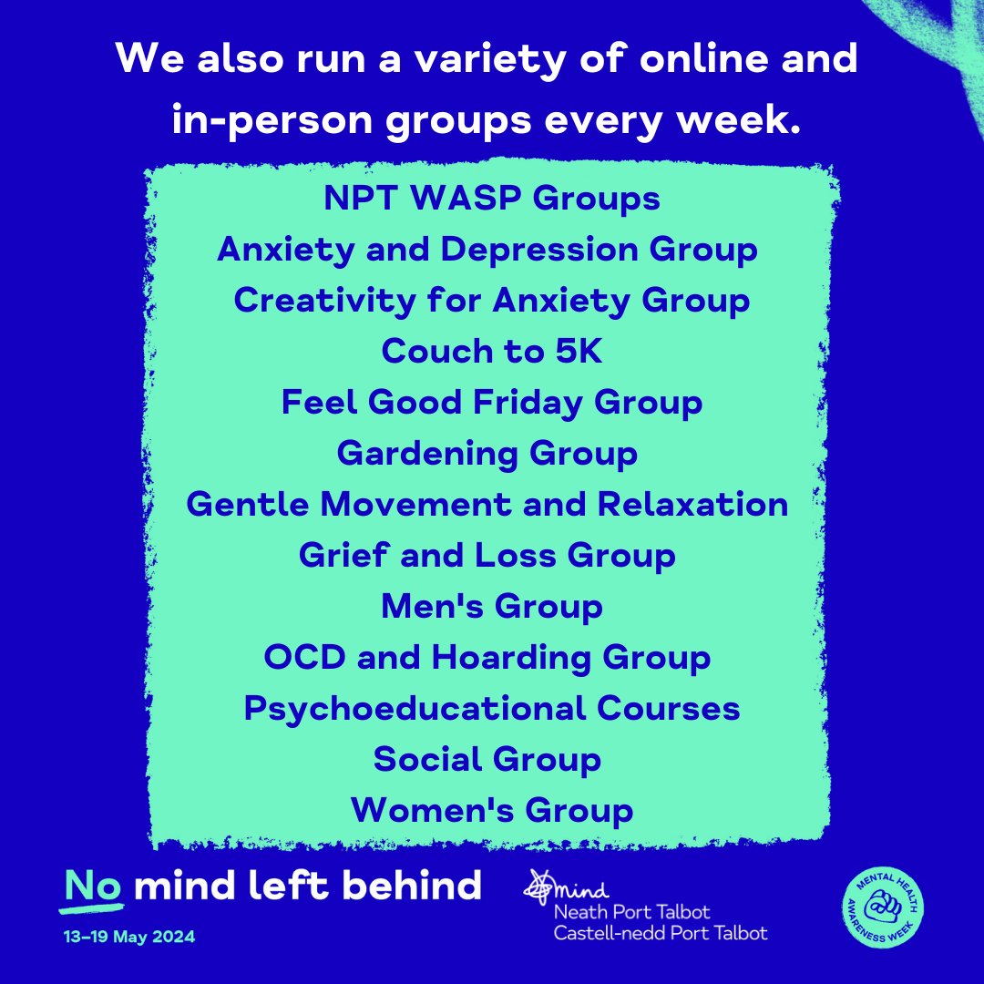 We want to let you know about the many different ways we offer support to the NPT community.

More details here: nptmind.org.uk

#MentalHealthAwarenessWeek 
#NoMindLeftBehind 
#MHAW #MHAW2024