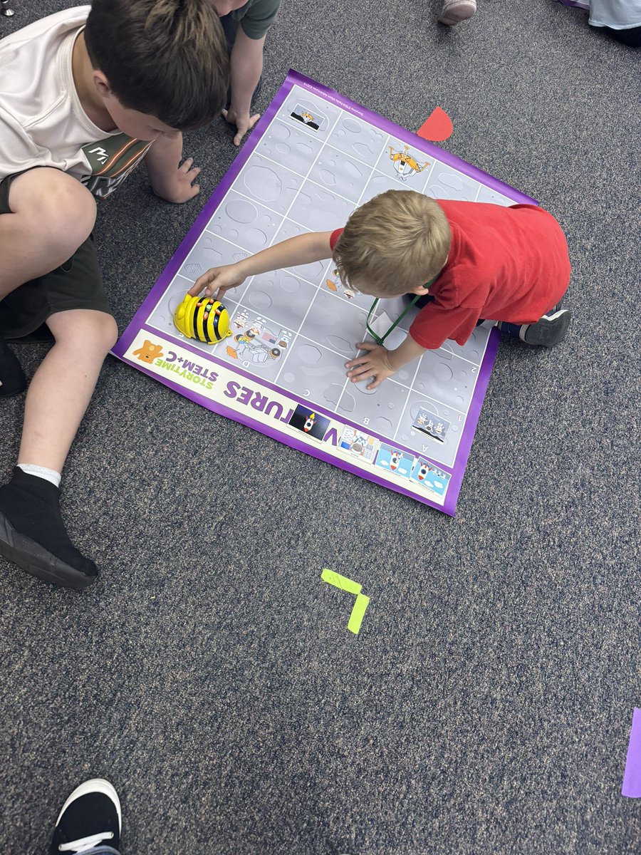 1st grade is programming with the story time stem packs thanks to <a href="/IowaSTEM/">Iowa STEM</a>  scale up grant!