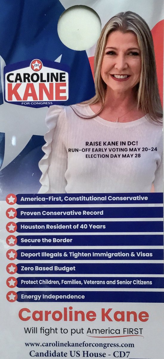 GoldStuart's tweet photo. Michael,
Caroline Kane would greatly appreciate your Endorsement for her upcoming Congressional Primary Runoff Election.
Please see her following Video and America First Conservative Platform Agenda. — Thanks!!
@MichaelBerrySho #MichaelBerry @CarolineKaneTX #CarolineKane https://t.co/spRvTihkhr