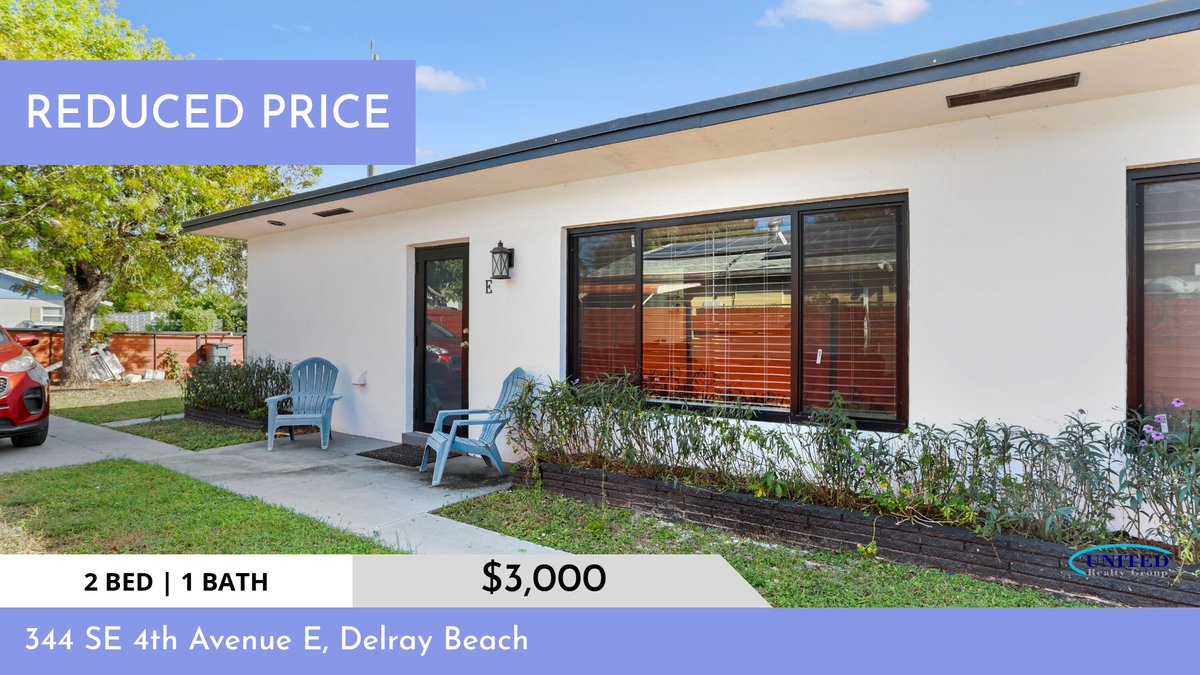 DevuyoMarcelin's tweet photo. 📍 Reduced Price 📍 This recently reduced home at 344 Se 4th Avenue E in Delray Beach won't last long, so, don't wait to set up a showing! Reach out here or at (954) 600-0844 for more information!

🏡  BUY | SELL | RENT | INVEST
 🚨... https://t.co/lUR1EUjSBU https://t.co/4PAiei9xlD