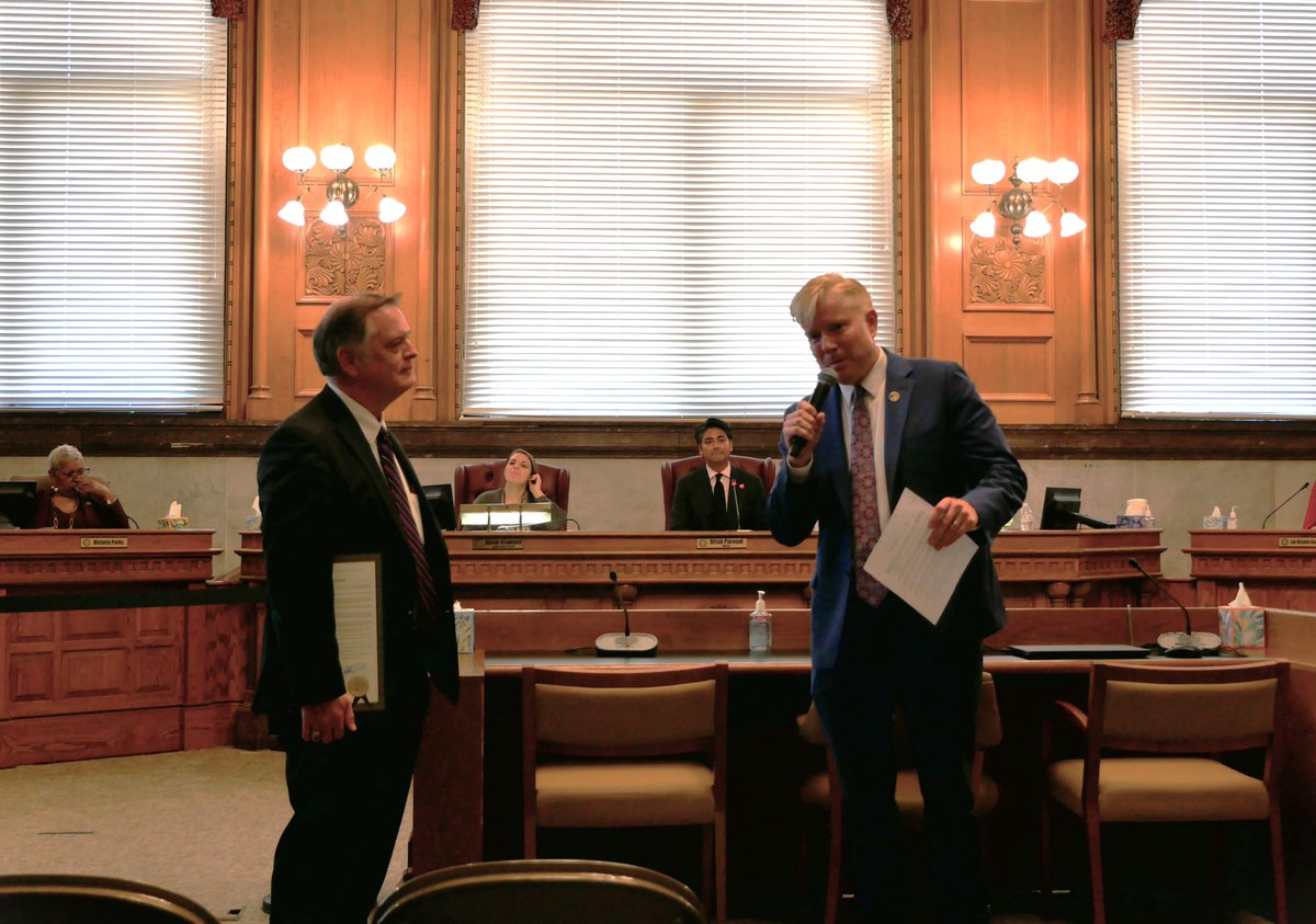 On May 8, Taft partner @RobertBilott was presented with a resolution from Cincinnati City Council expressing appreciation for his contributions to public health and environmentalism. bit.ly/3yqDTfW