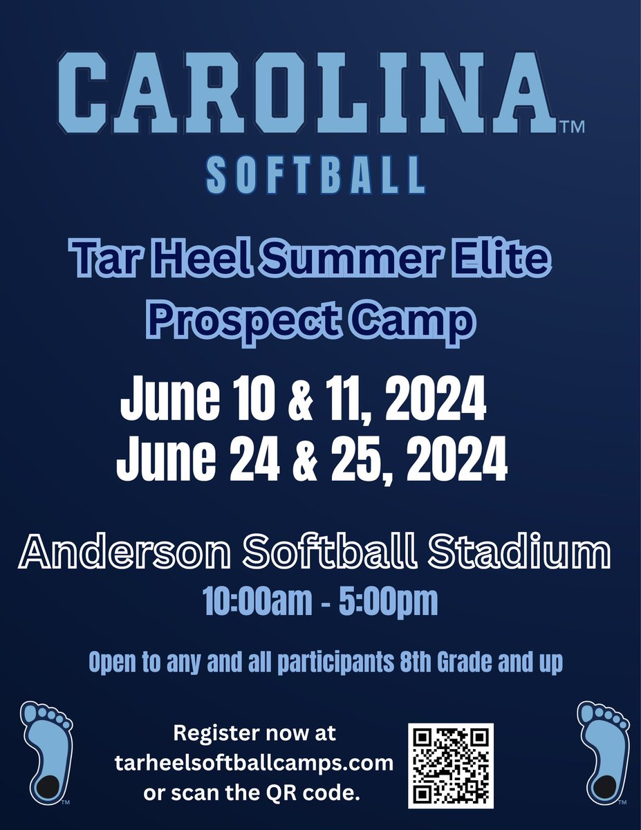 ❗️CAMP ALERT!!!❗️ We will be hosting two TAR HEEL ELITE PROSPECT CAMP this summer. Check tarheelsoftballcamps.com for more details and registration information this week!! Spots are limited! See you guys this summer!! 🩵🐏 #uncsoftball #tarheels #goheels