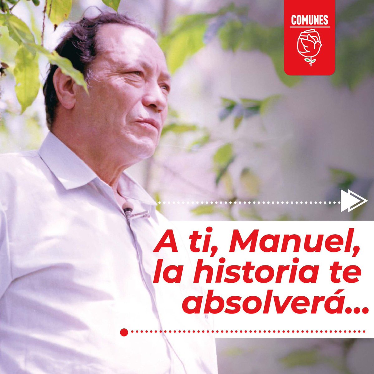 A Manuel, el campesino valiente que se enfrentó a la violencia gamonalista, le rendimos homenaje porque es la tarea de todo revolucionario. La historia se encargará de darle el lugar que merece por su legado ✊🏻🌹🇨🇴
