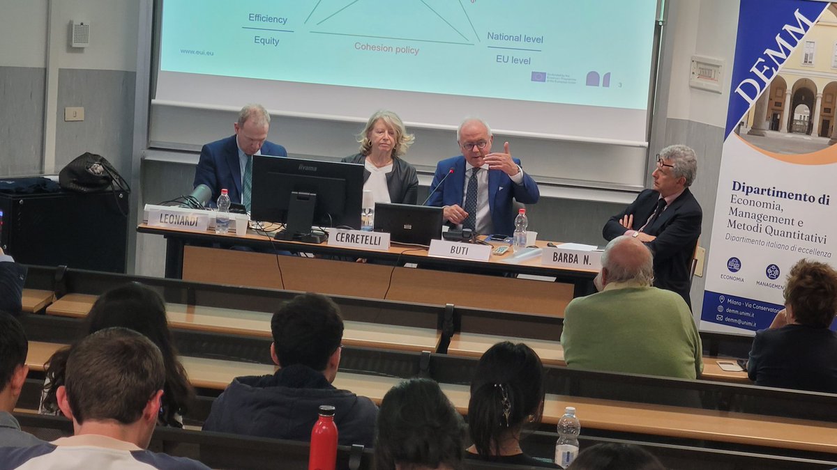 DemmUnimi's tweet image. Europa. Evitare il declino. Il nuovo libro di Marco Buti e Marcello Messori edito da @sole24ore presentato oggi a @LaStatale presso il Dipartimento di Economia, Management e Metodi Quantitativi #demm con Marco Buti @marcoleonardi9 @GNavaretti e Adriana Cerretelli
