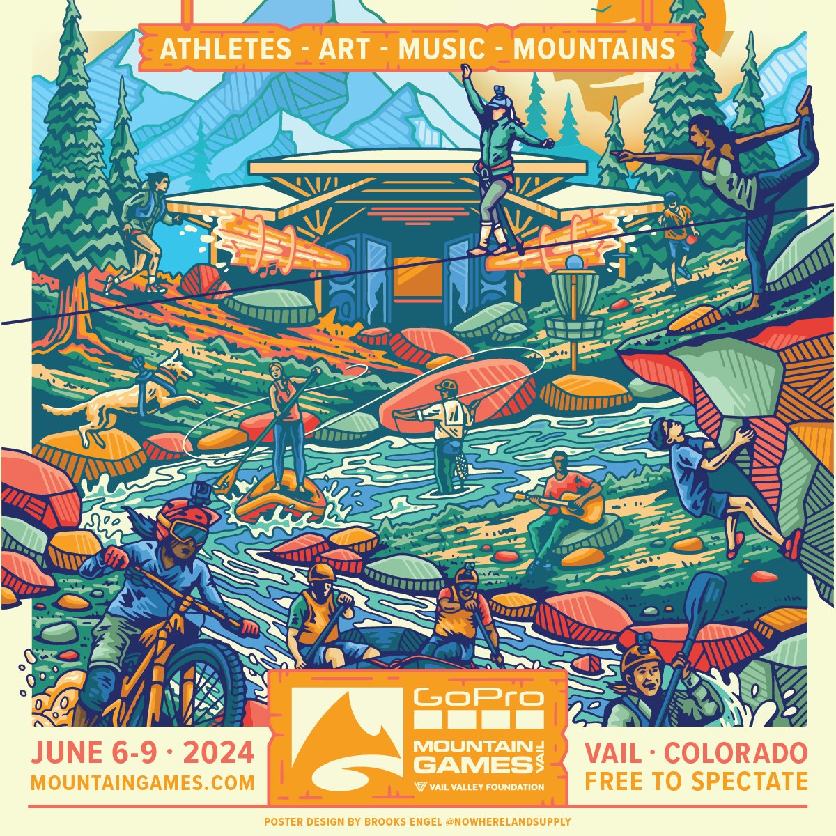Excited to return as the Official Orthopaedic Partner for the GoPro Mountain Games in Vail, CO! Visit our expo booth from June 6-9. With over 30 competitions and a vibrant festival atmosphere, there's something for everyone to enjoy! #GoPro #VailColorado #GoProMountainGames