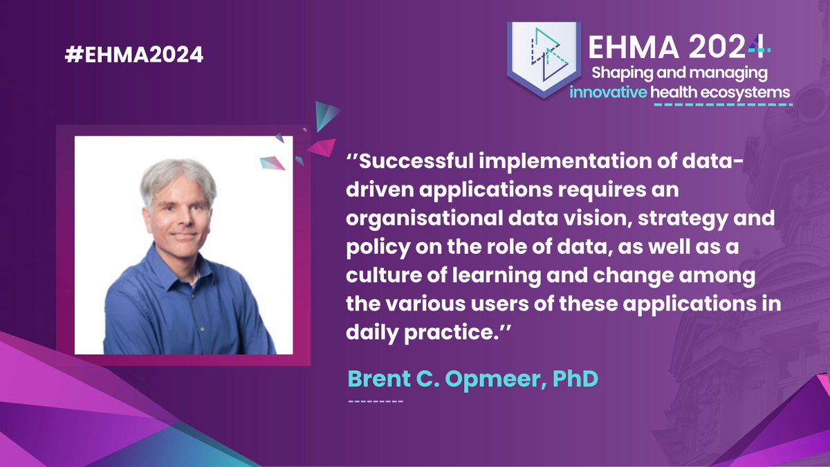 European Health Management Association (@ehmainfo) on Twitter photo 🖥️Join us at #EHMA2024 Conference for the "Data-driven Decisions" abstract session with Dr Brent Opmeer and other speakers to discover how digital innovations can transform healthcare.
🎟️Register now: ehmaconference.org/events/ehma-20…
#digitalhealth #healthcareinnovation #publichealth 🖥️Join us at #EHMA2024 Conference for the "Data-driven Decisions" abstract session with Dr Brent Opmeer and other speakers to discover how digital innovations can transform healthcare.
🎟️Register now: ehmaconference.org/events/ehma-20…
#digitalhealth #healthcareinnovation #publichealth