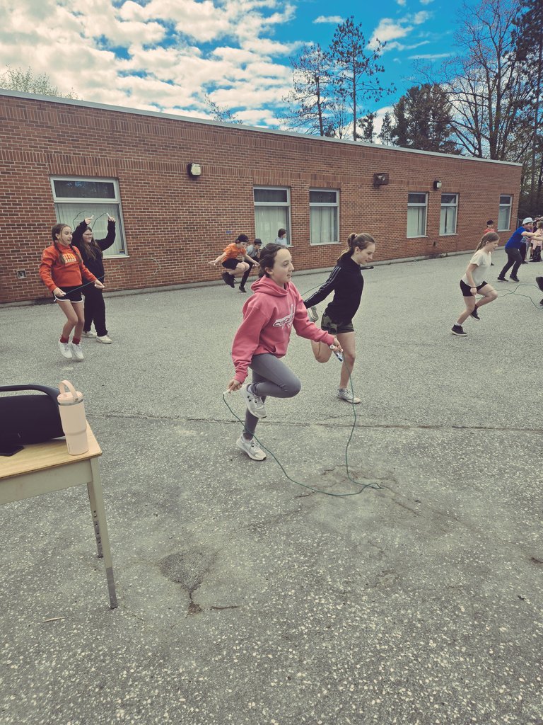 Jump Rope for Heart was a huge success! A big shoutout goes to the grade 8s for organizing such a great event! Thank you also to the community for their support - it is much appreciated! #jumpropeforheart #bettertogether #community