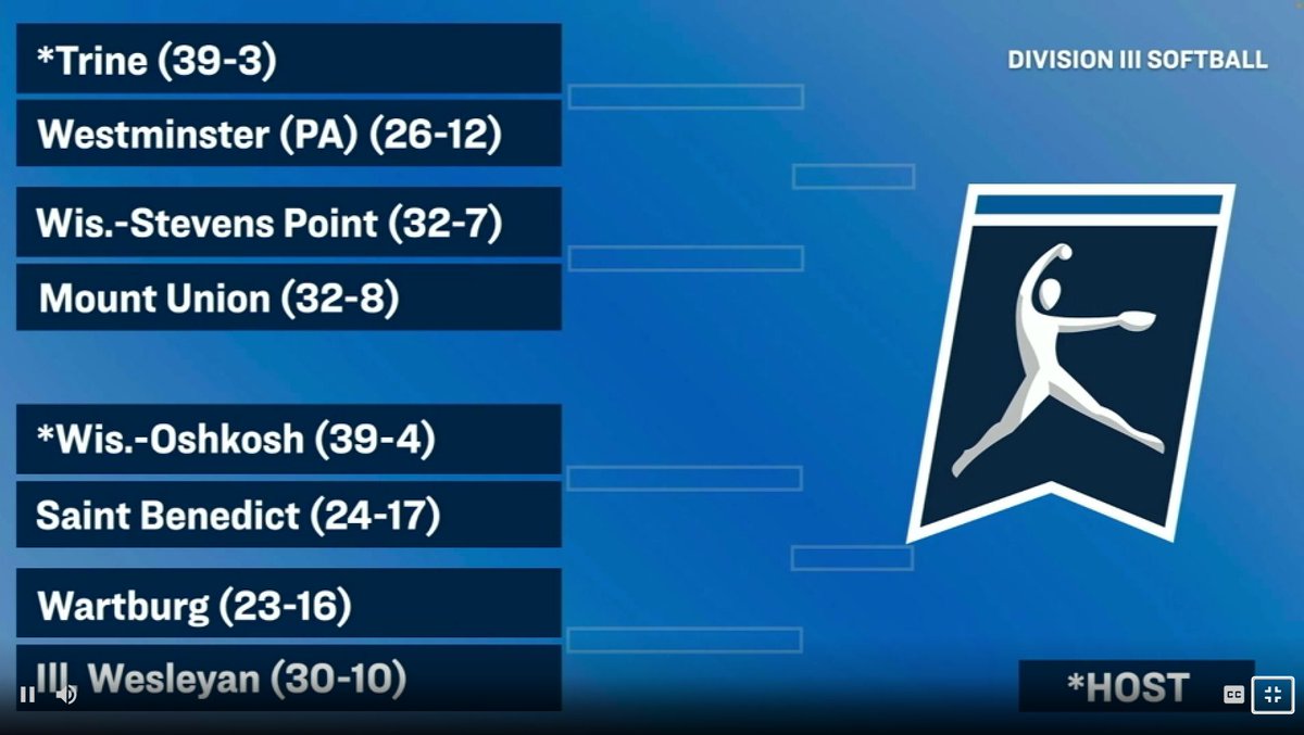 DANCING!! 🥎💃🏆

<a href="/UMU_Softball/">University of Mount Union Softball</a> gets a bid to play in the <a href="/NCAADIII/">NCAA Division III</a> Softball Championship and will open up against UW–Stevens Point!

🔗:ncaa.com/brackets/softb…