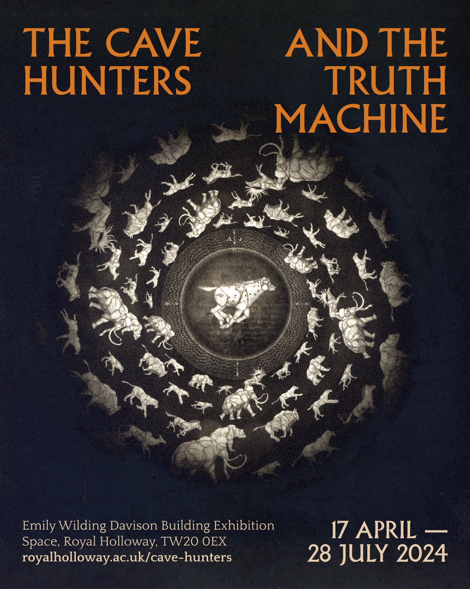 This Thursday (16 May) don't forget to sign up for our 'In Conversation' event for The Cave Hunters and the Truth Machine. Find out more at: royalholloway.ac.uk/about-us/event…