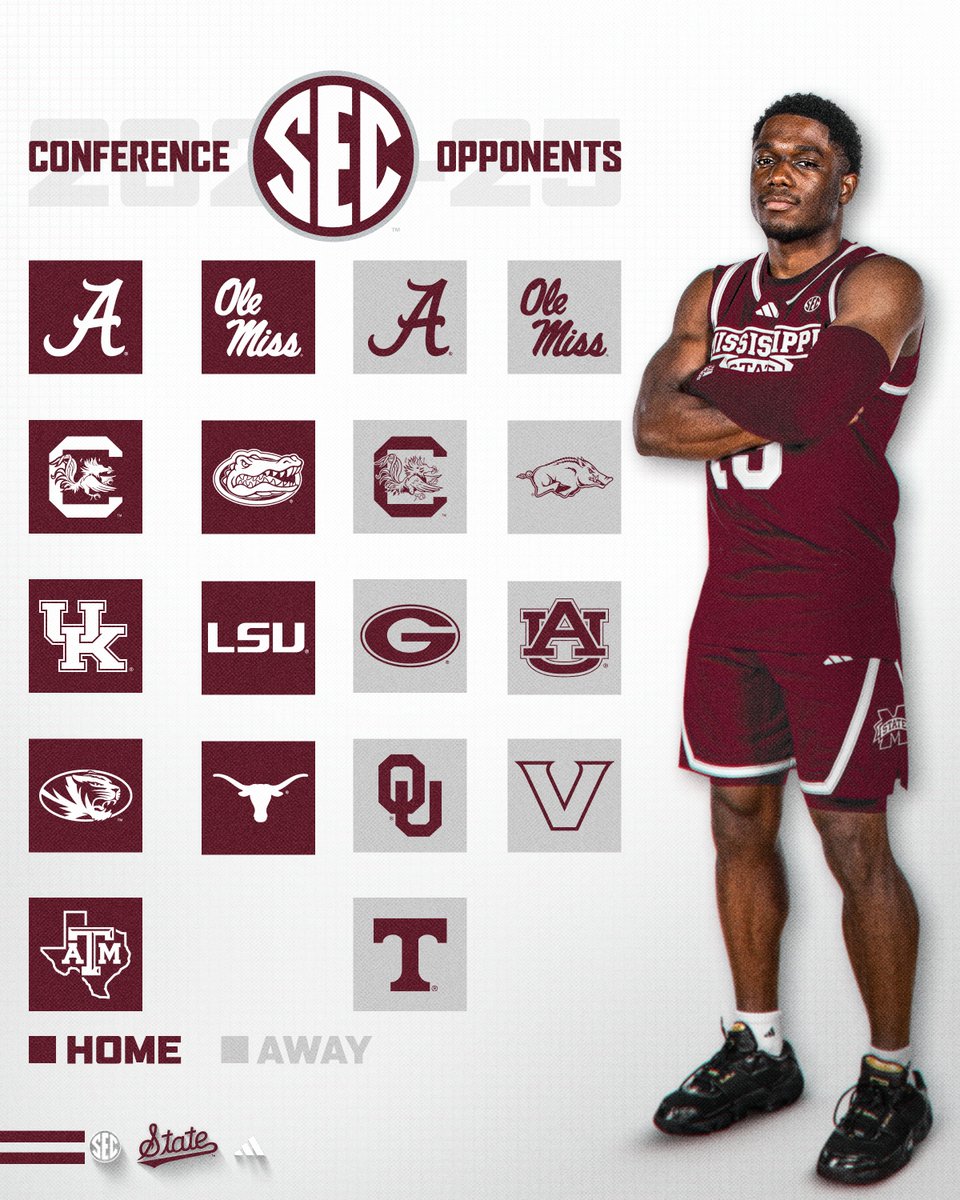 Our 2024-25 @SEC Opponents Are Here! 👀 📰» hailst.at/4bBdo5T #HailState🐶