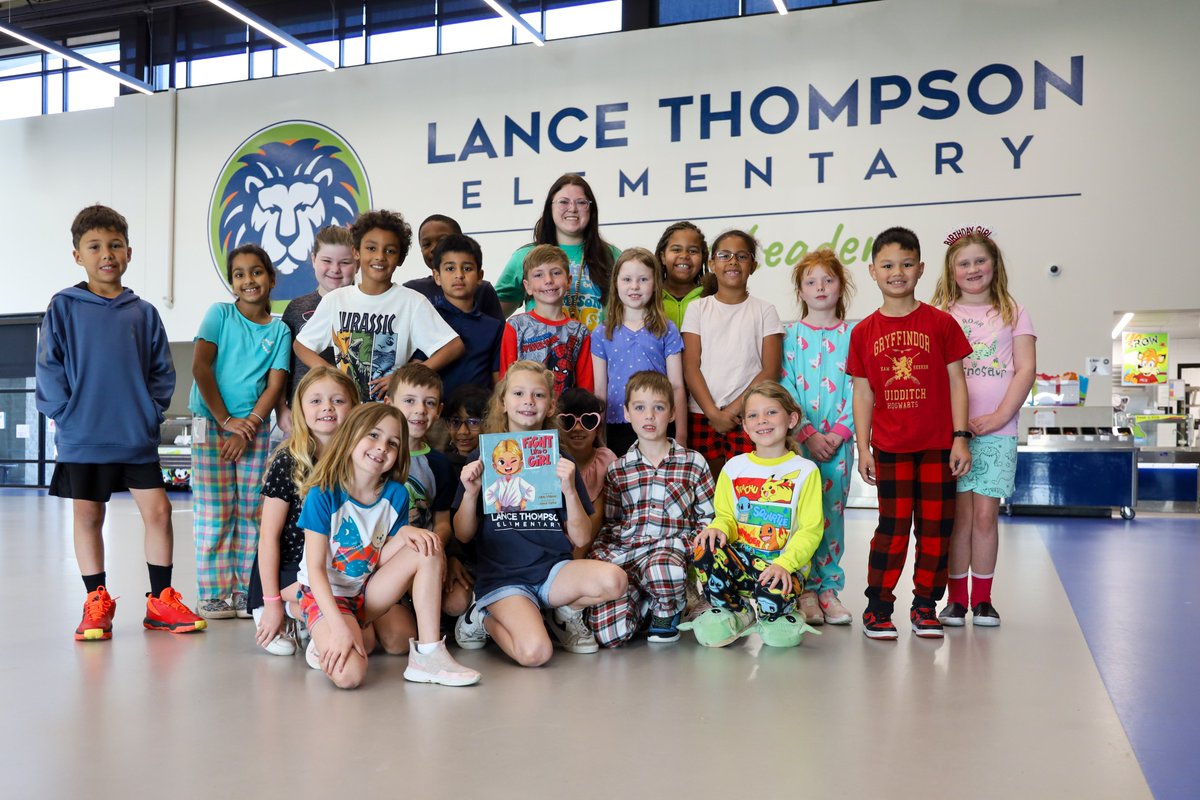 NorthwestISD's tweet photo. Harper Whisner is the star of a new children's book, and last Friday she was the star at @LanceElementary! 📚🥋

Alivia Whisner wrote "Fight Like a Girl" about her daughter and her love Jiu-Jitsu. Now every class at Lance Elementary has a signed copy!

📸: https://t.co/vnocmd9Ddl https://t.co/jsmFdS1E5j