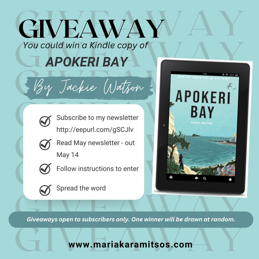 May newsletter goes out tomorrow--& there's a giveaway! If you haven't signed up yet, do so now to be eligible. eepurl.com/gSCJlv | #bookigiveaway #giveaway #authornewsletter @JackiewWrites