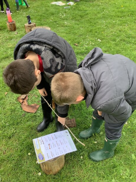 We have really enjoyed passing the taking stick and using it to discuss our feelings and ideas. The boys loved identifying different trees by looking at their leaves and twigs!