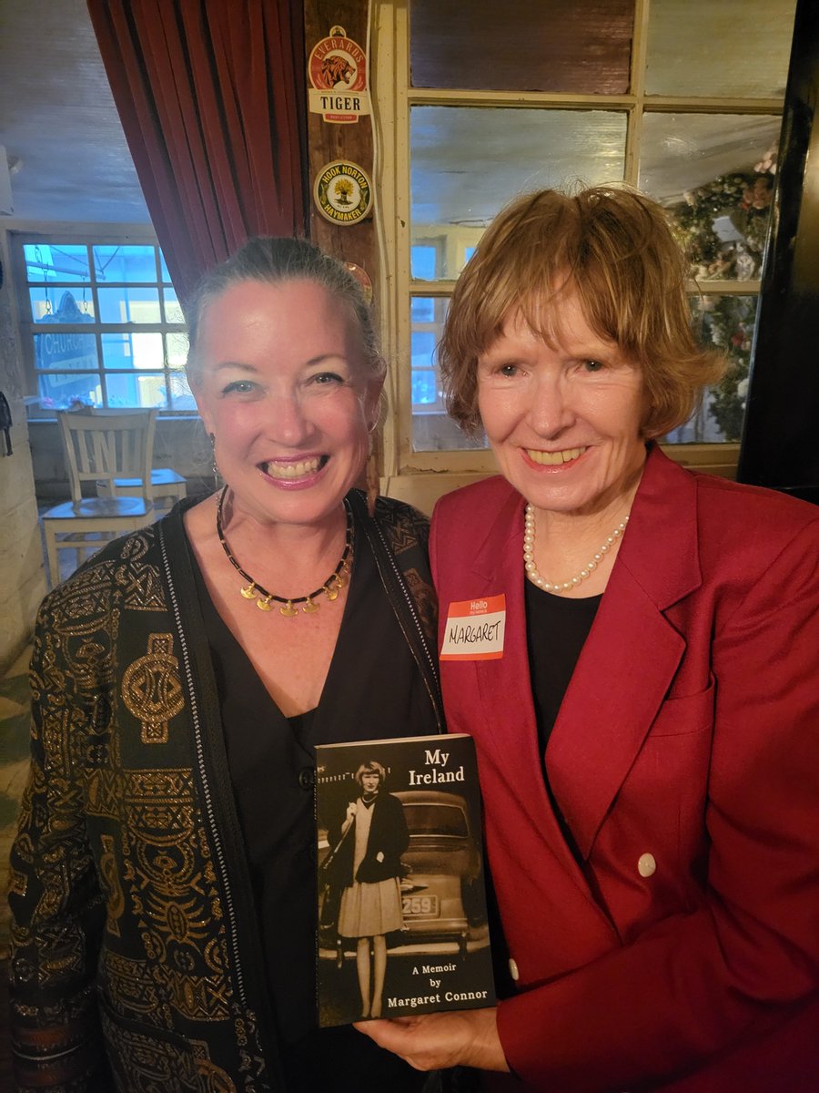 Margaret, Author of My Ireland, with Paul Finnegan, President of the NYC chapter of the Irish Business Organization with Eileen Scully, guest speaker at the Irish Business Organization NYC event where Eileen shared the story of her reunion with her Irish familyorigin