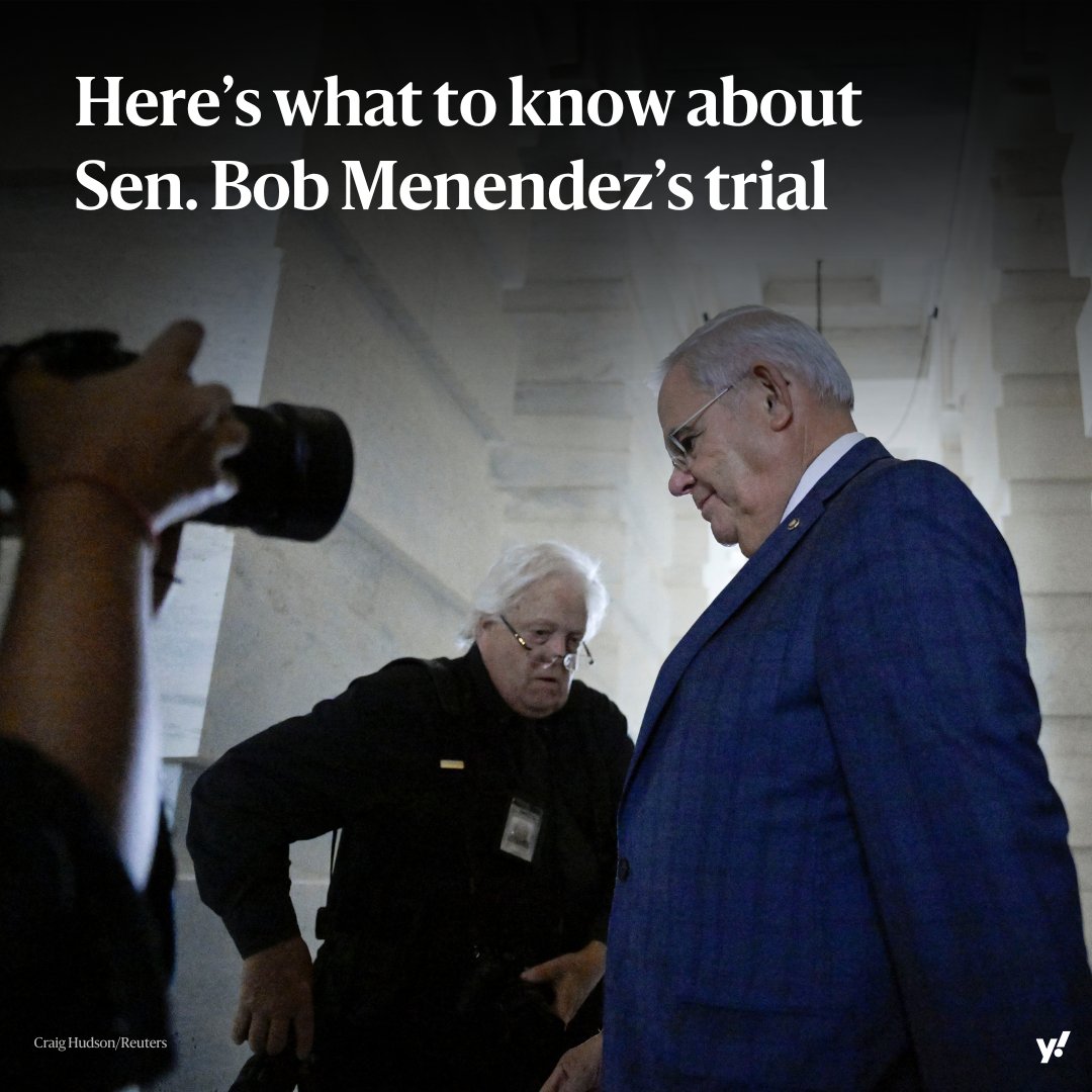 New Jersey Democratic Sen. Bob Menendez faces 16 charges including conspiracy to commit bribery and conspiracy to obstruct justice. The sitting U.S. senator is set to face a weeks-long trial over the charges. Here's a breakdown. yahoo.com/news/know-jers…