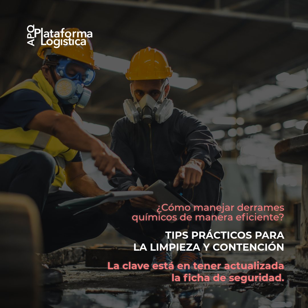 ¿Cómo manejar derrames químicos de manera eficiente? Tips prácticos para la limpieza y contención. La clave está en tener actualizada la ficha de seguridad. #DerramesQuímicos 🚨🚿