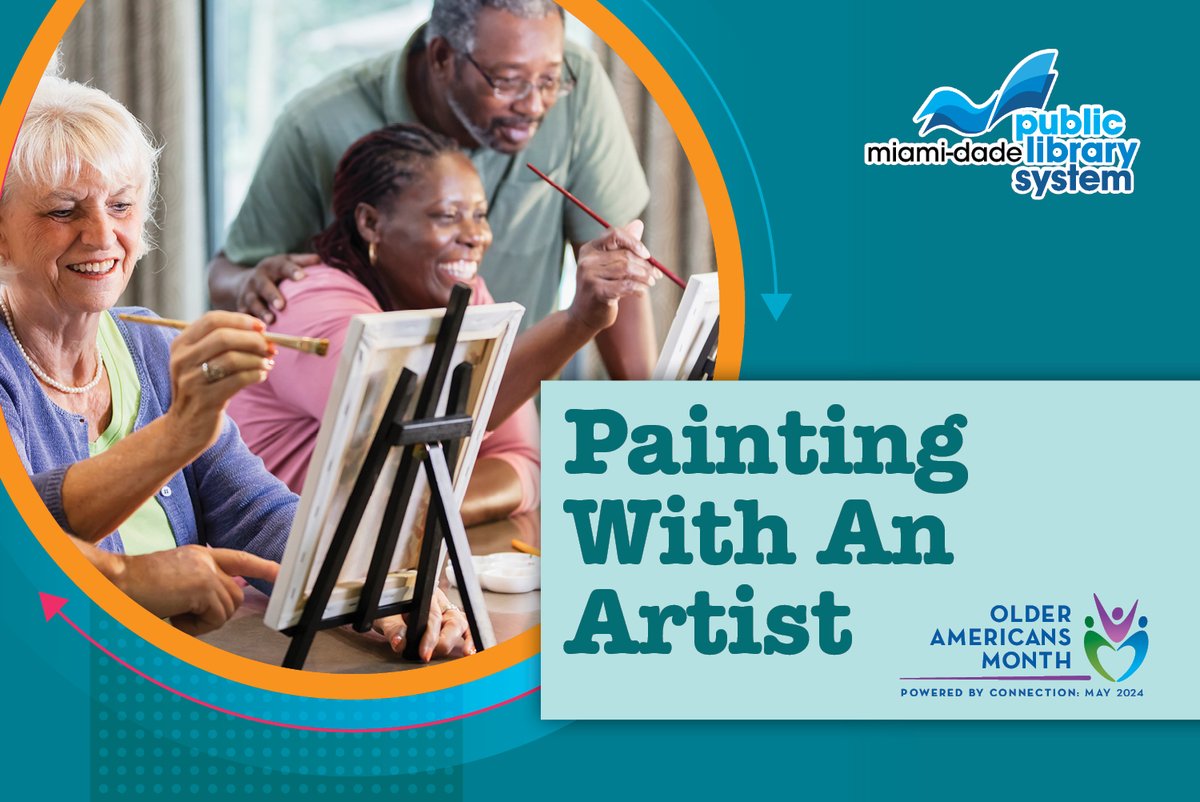 Enjoy an art class led by a professional artist! Join us at the Northeast Dade - Aventura Branch Library on Thursday, May 16 at 1 p.m. to receive guidance and all the necessary tools to create your own artwork. Register at spr.ly/6015j7C3J.