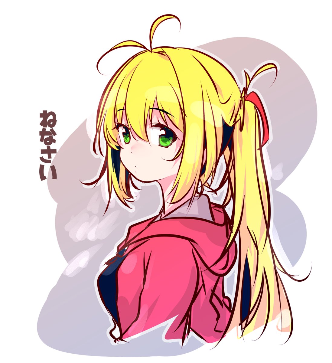 1girl solo long hair breasts looking at viewer shirt blonde hair  illustration images