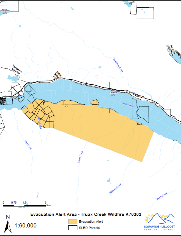 The Squamish-Lillooet Regional District has issued an #Evacuation Alert for the Carpenter Lake area due to #BCWildfire. Impacted residents must be ready to leave on short notice. More info: ow.ly/eZXE50REuXU