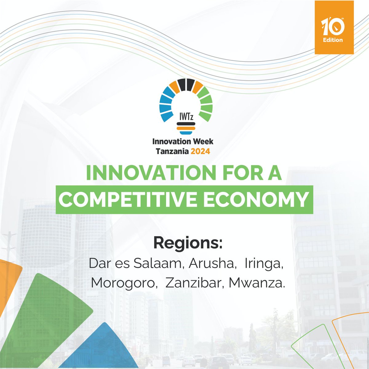 Get ready for Innovation Week Tanzania 2024, coming soon to a region near you! Join us in Dar es Salaam, Arusha, Iringa, Morogoro, Zanzibar, and Mwanza for engaging panel discussions, policy dialogues, workshops, conferences, pitch competitions, & more happening all across TZ!