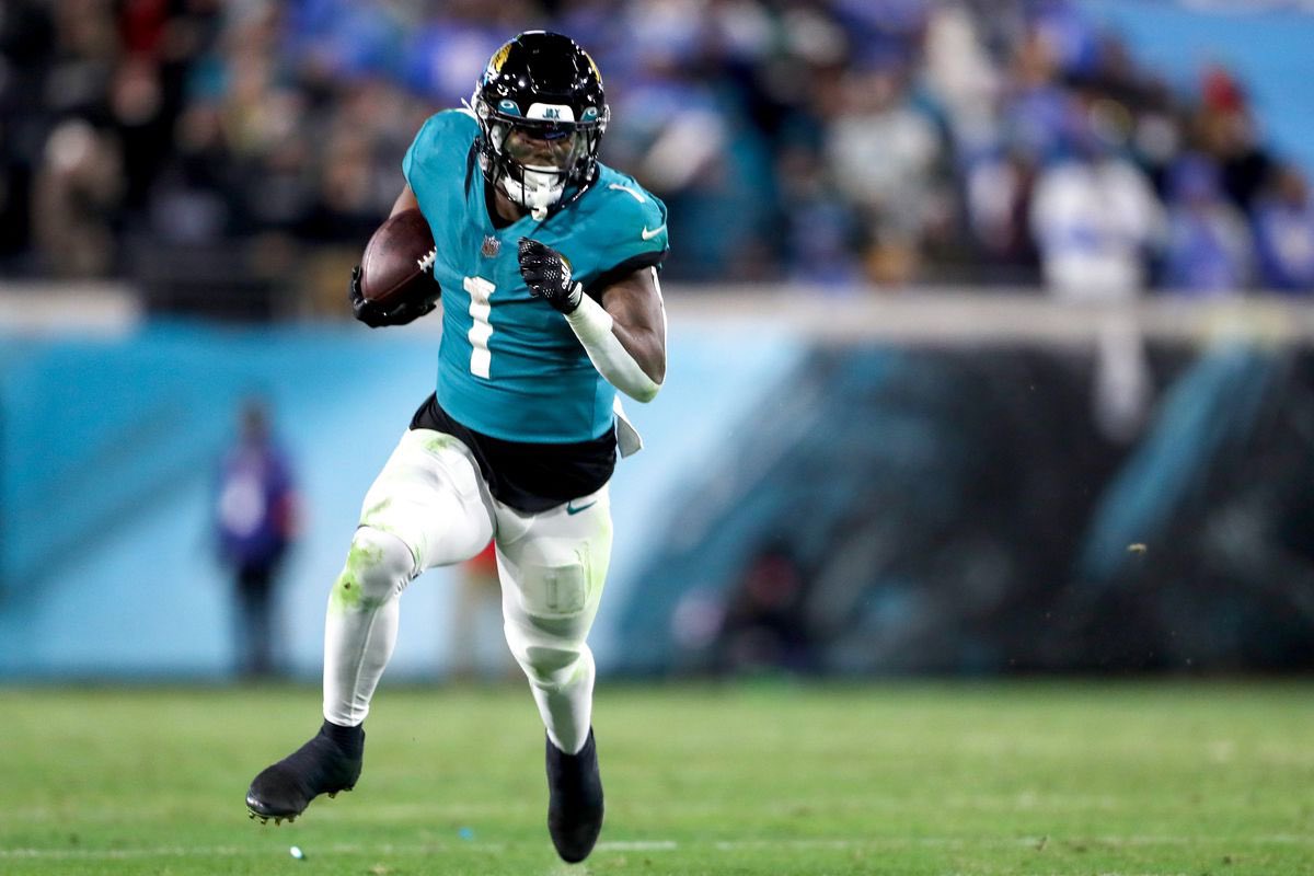 NFL RBs with 1400+ Scrimmage Yards in each of the last two seasons:

- Christian McCaffrey, #Niners 
- Travis Etienne Jr, #Jaguars

That’s the list.