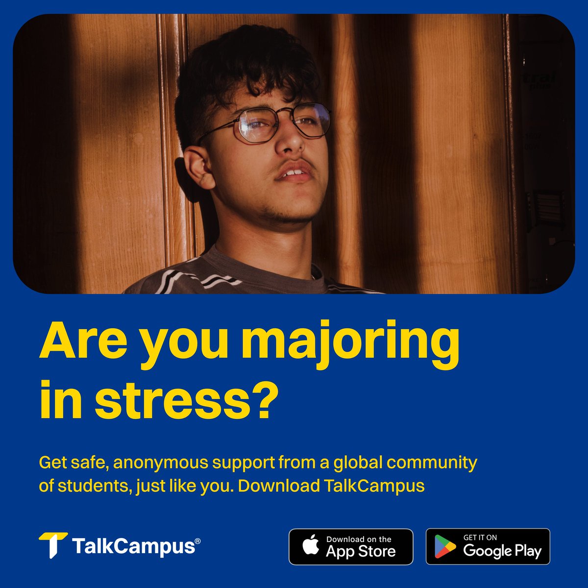 Student Life can be difficult sometimes and we are here if you need support. As an online, distance and flexible learner you have access to TalkCampus, a 24/7 online peer support app and crisis line. 
 
Download the app today: bit.ly/4bd44oZ #UoLWellbeing