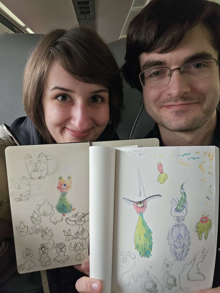 MasonLindroth's tweet image. Gettin' creative with my lovely partner Salem @Asteriiums