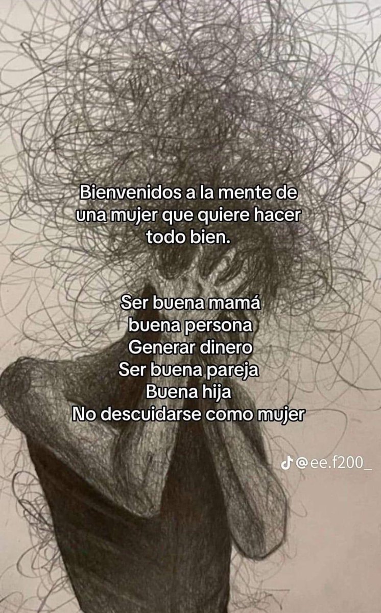 Muchas veces, la mayoría de ellas, cuando una mujer (madre) es fuerte, menosprecian su capacidad de a veces sentirse colapsadas. Y si nos pasa, a veces necesitamos alguien que nos diga que todo va a salir bien y no den por hecho que podemos hacer todo.