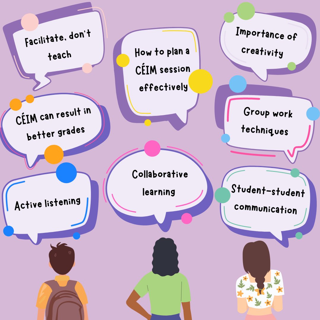 From student-student communication to utilising creativity in sessions, our #CEIM2024_25 #peerlearning leaders learned the importance of guiding students to their own answers - focusing on facilitation and problem solving over teaching! 

#UniversityOfGalway #studentsunion