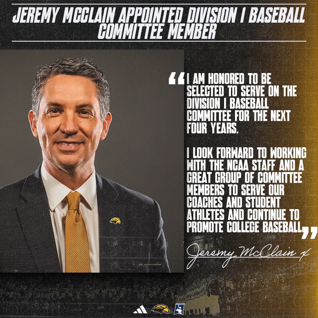 Director of Athletics Jeremy McClain has been appointed to the Division I Baseball Committee

🗞: smttt.info/4brt6k2

<a href="/NCAABaseball/">NCAA Baseball</a> | #SMTTT