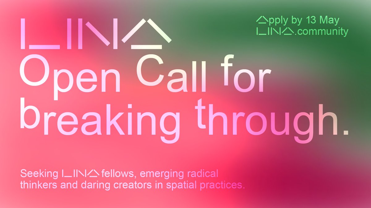 Last day to apply: applications to the LINA Open Call close tonight at midnight CEST!
lina.community/open-call/