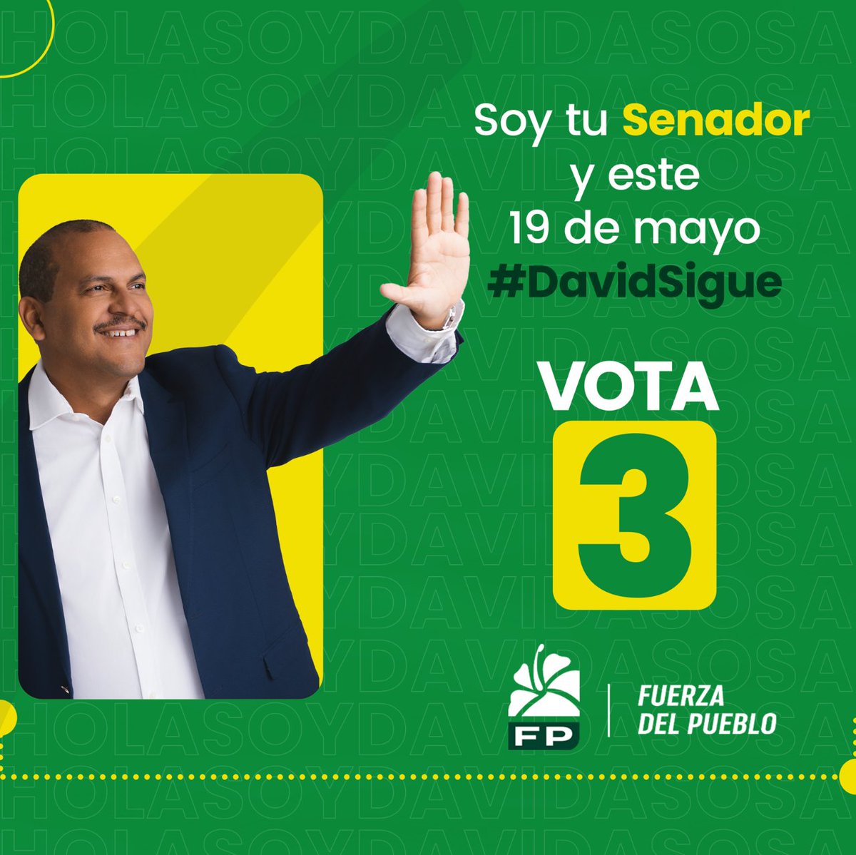 ¡Soy un hombre humilde con grandes sueños para Dajabón! Creo firmemente que la juventud es la clave del progreso, por eso estoy comprometido a seguir trabajando por un futuro mejor para todos. ¡Vamos juntos por un Dajabón próspero y lleno de oportunidades! 💪🌟 #DavidSosaSenador