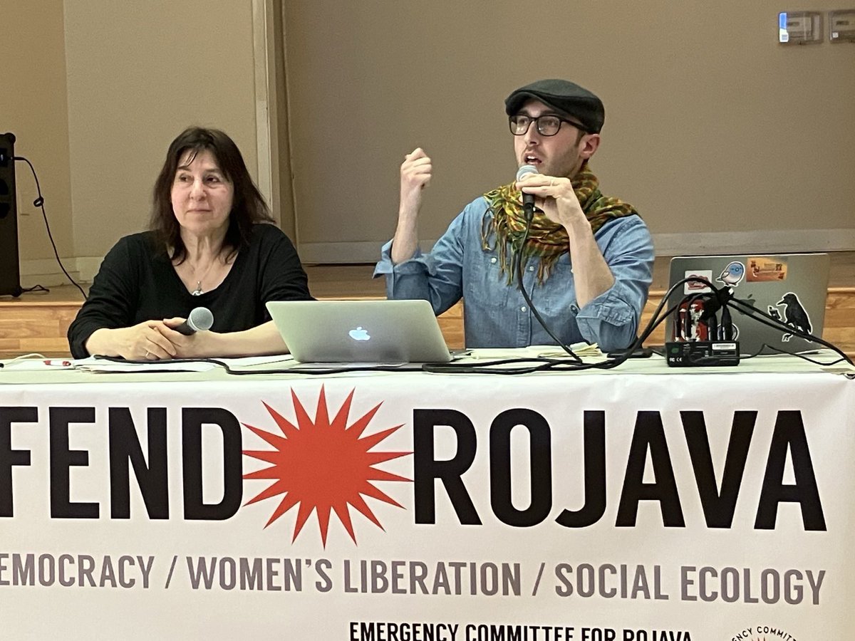 defendrojava's tweet image. Great conversations in #Seattle last night about supporting the #Rojava revolution and building social movements at home. Big thanks to @SeattleDSA for being such a gracious local host. 

Join us TODAY in #Olympia WA at Evergreen State College: 

actionnetwork.org/events/report-…
