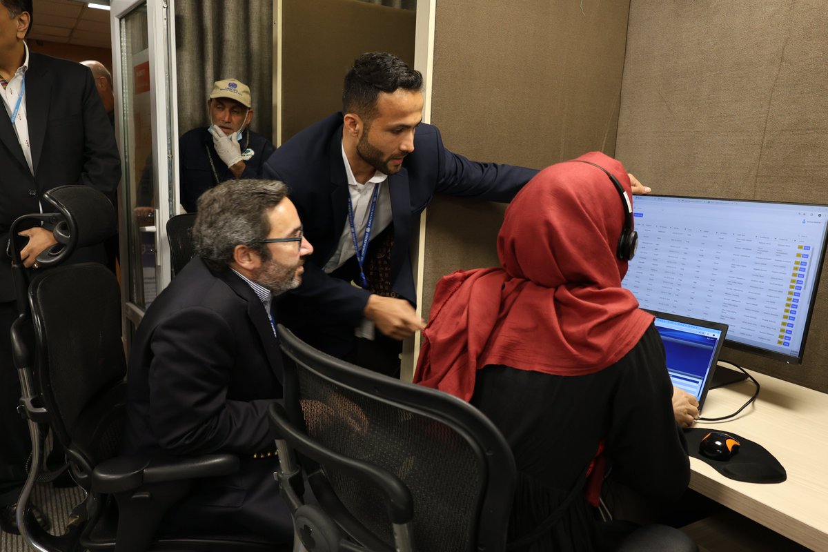 Visited Afghanistan's first toll-free humanitarian hotline, Awaaz Call Center, managed by @UNOPS, partnering with 138 humanitarian agencies. With 412,000+ calls handled, reaching 2.5M individuals, and 9,700+ feedback cases, this is a lifeline to many who need it most.