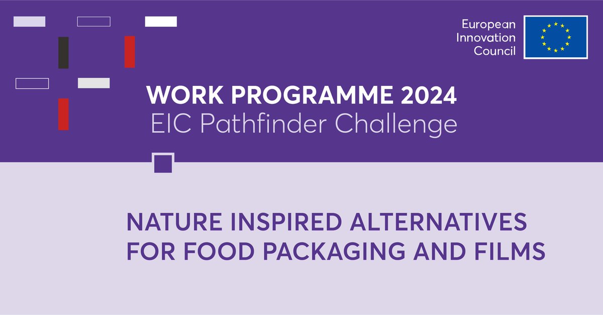 The #EUeic is working towards a #circulareconomy. ♻️ That's why we have introduced this #eicPathfinder challenged aimed at creating #sustainable food packaging. 🍎 Think you have #innovations to help? Learn more & watch the info day presentation here 👉 europa.eu/!vXthVV