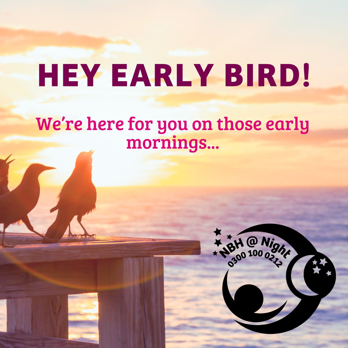 NBHelpline's tweet photo. Good morning!
Wondering what time the helpline opens?
We're here 24/7!๐
Ready to answer your calls whether it's 5am or 5pm.
0300 100 0212!
@assocbfmothers
@thebreastfeedingnetworkuk
#24HourHelpline #247Helpline #BreastfeedingSupport https://t.co/yWcBjlgOCK