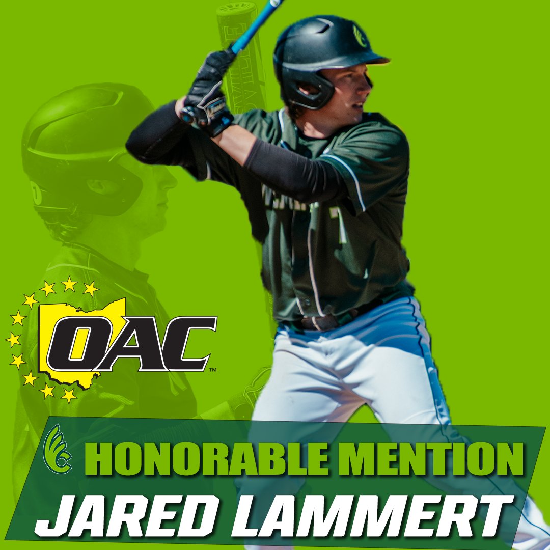 Congrats to #QuakersBASE senior center fielder Jared Lammert for earning Honorable Mention All-OAC this morning! This is the second All-Conference honor of Jared's career. <a href="/wilmy_baseball/">Wilmington College Baseball</a> #WeAreDubC #experiencewilmingtoncollege
