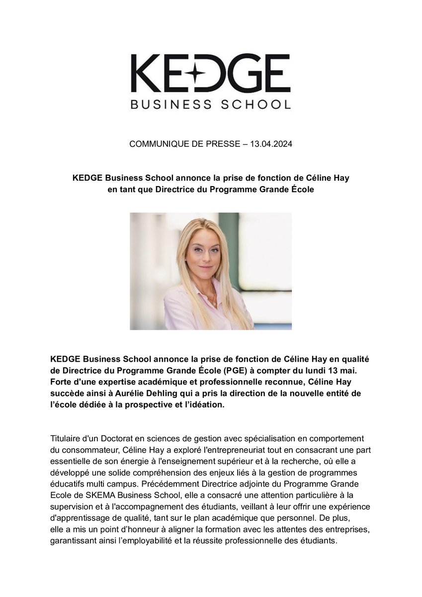 KEDGE Business School tweet media