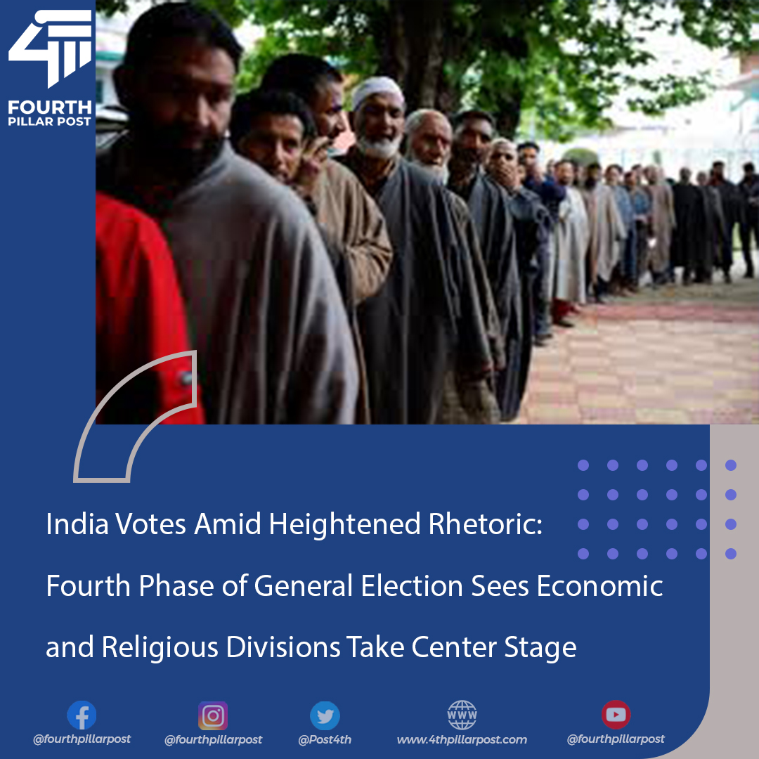 India's democratic process unfolds amidst fervent debate on economic disparities and religious tensions. Every vote counts in shaping the nation's future. #IndianElections #DemocracyAtWork 
Read more: 4thpillarpost.com
