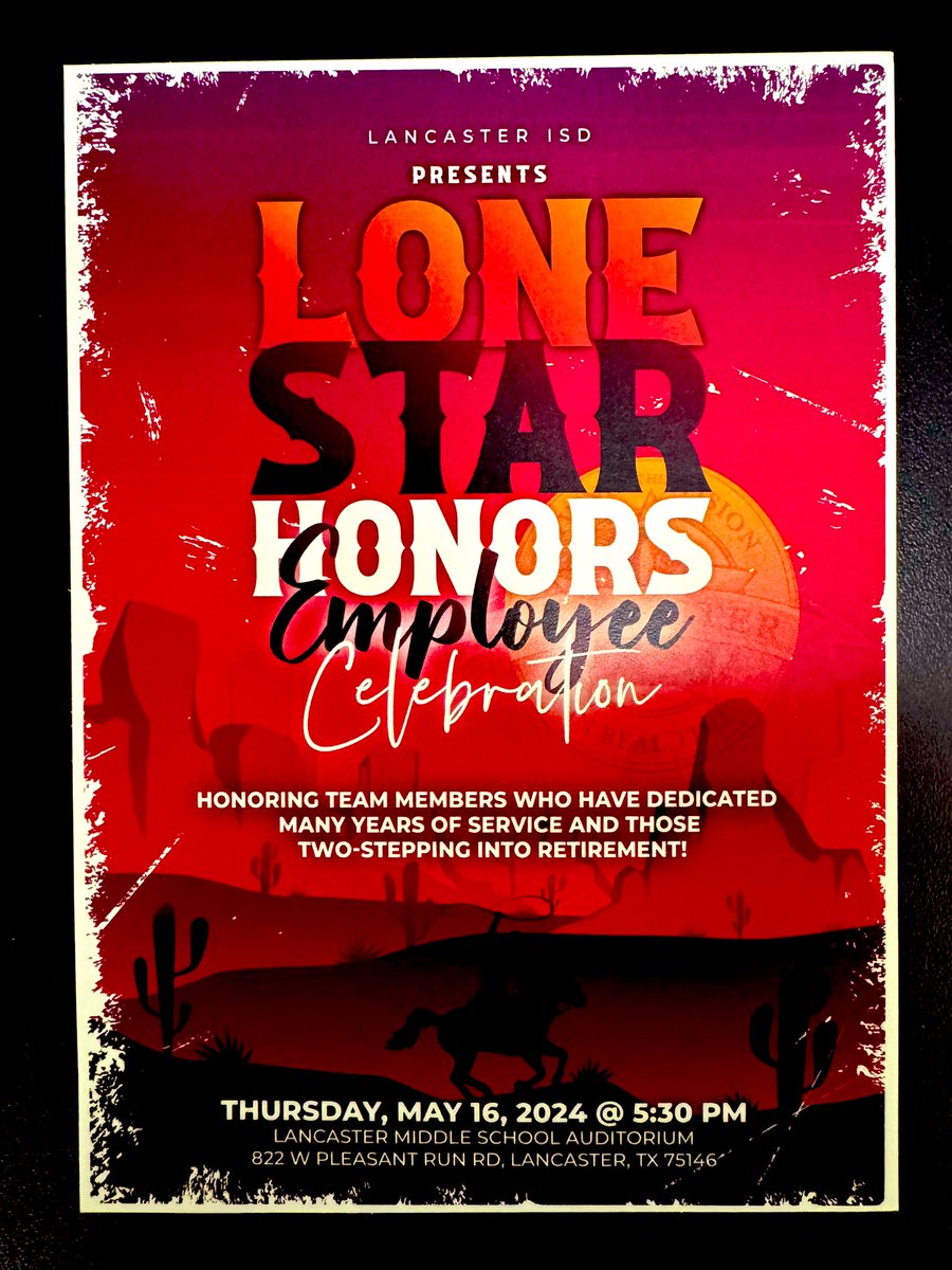 There are a number of events in @LancasterISD this week - but I’m most excited about celebrating our employees. 🙌🏽🐅🤠 #InspireEmpowerRROOOAAARRRR