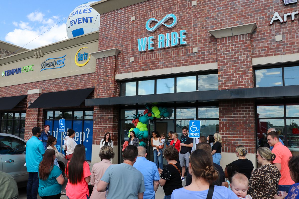 Congrats to We Ride on the opening of their new east Wichita location. We Ride is a rhythmic cycling work out born & raised here in Wichita.