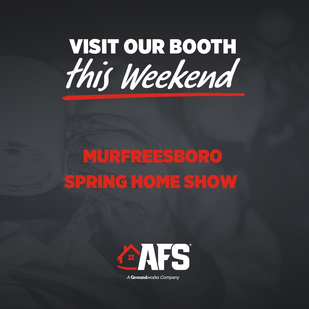 Have plans for this weekend? Join us at these upcoming events where you can chat with our experts and schedule a free inspection while you’re there!

📍 Murfreesboro Spring Home Show (Booth #Booth #310) at the Mid Tennessee Expo Center in Murfreesboro, TN
#MboroSpringHomeShow